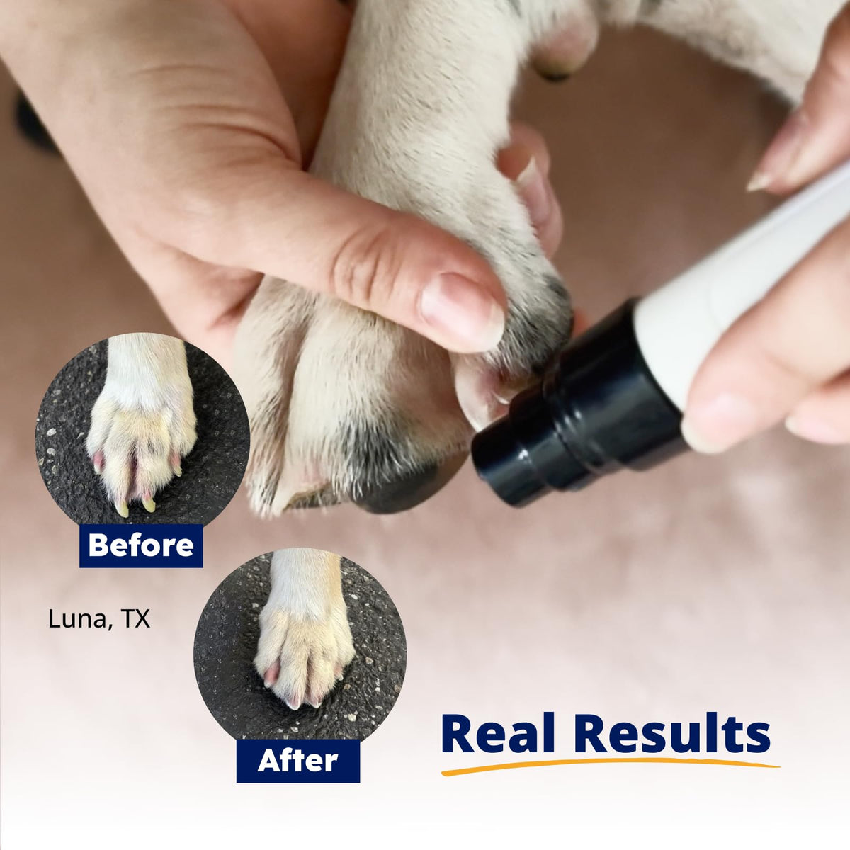 Pet Nail Grinder + Replacement Drum Grinders (3 pcs) + Pet Paw Trimmer X3732