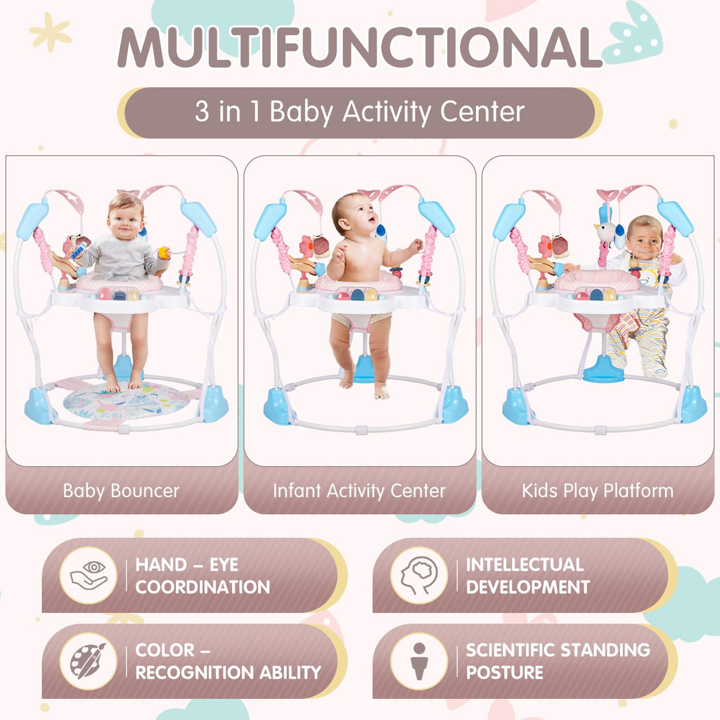 Baby Activity Center, 3-in-1 Infant Jumper and Bouncer V1061