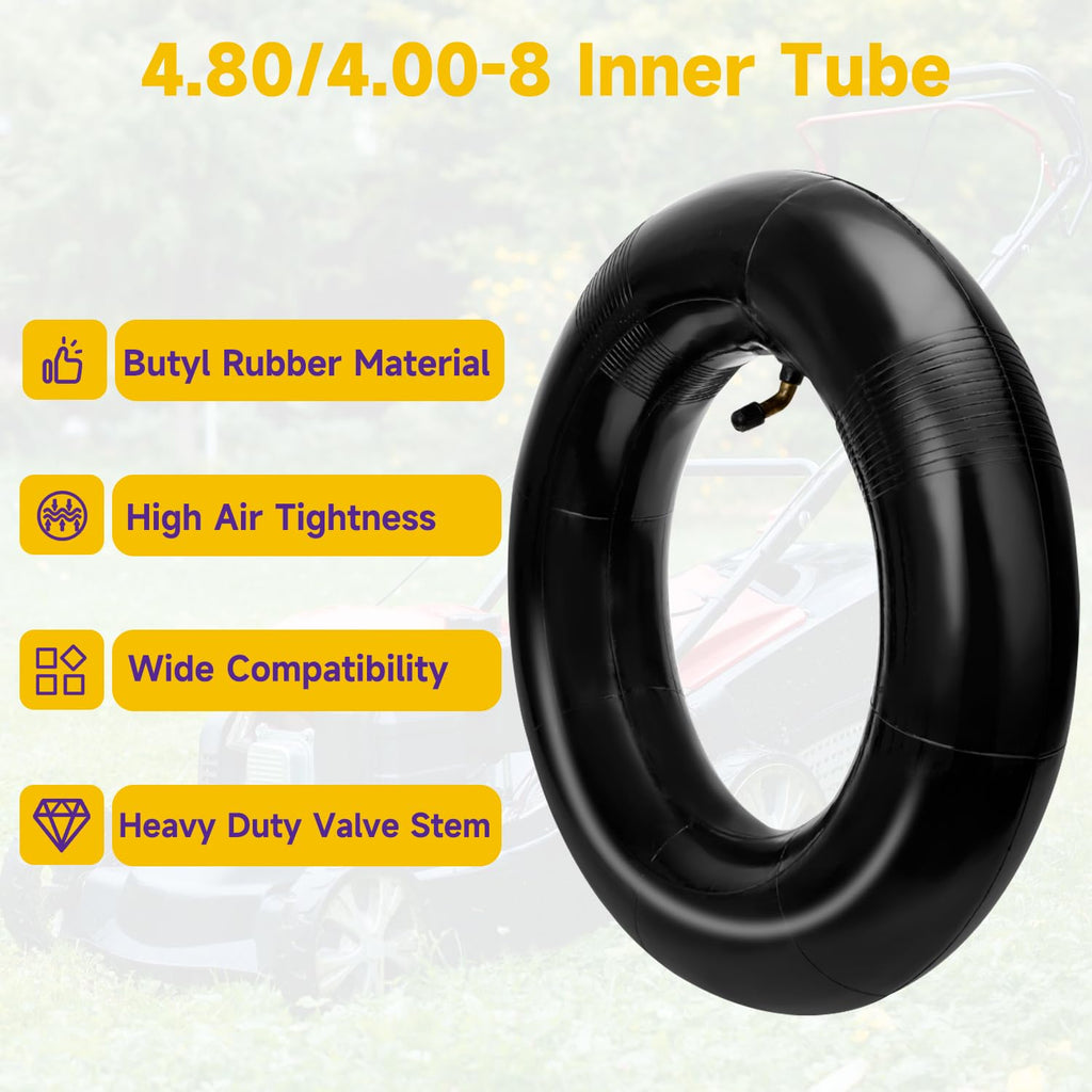 4.80/4.00-8 Inner Tube with TR87 Bent Valve 1 Pcs T220