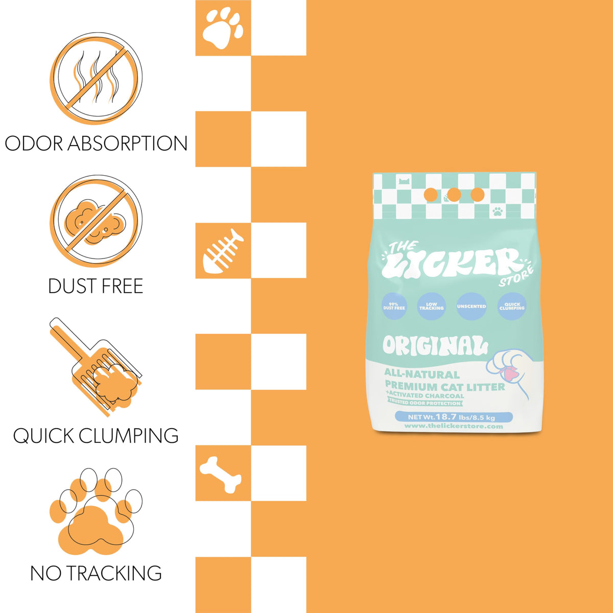 Unscented Clumping Bentonite Clay Cat Litter Set of 2 R45183