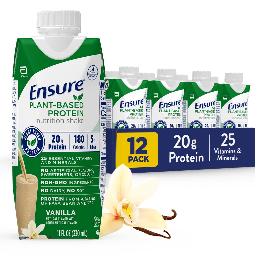 Plant-Based Protein Nutrition Shakes 20g Fava Bean & Pea Protein Pack of 12 Q8615