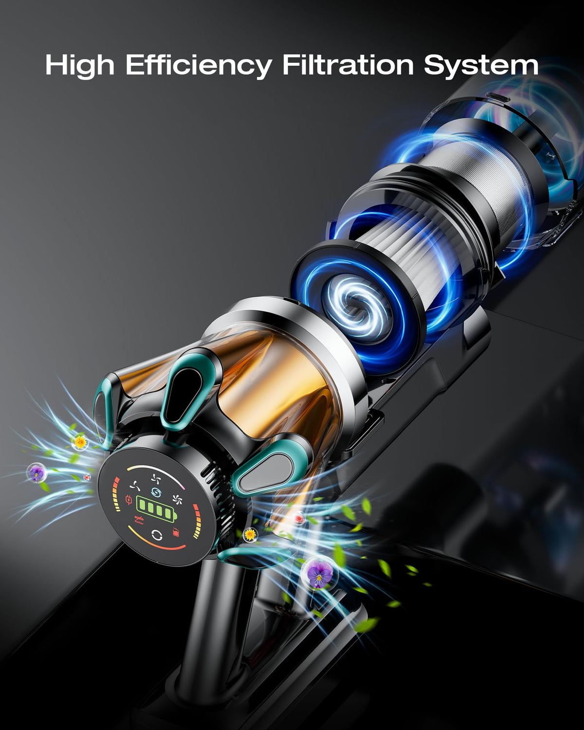 60Kpa 650W 70 Mins Cordless Stick Vacuum Cleaner N508