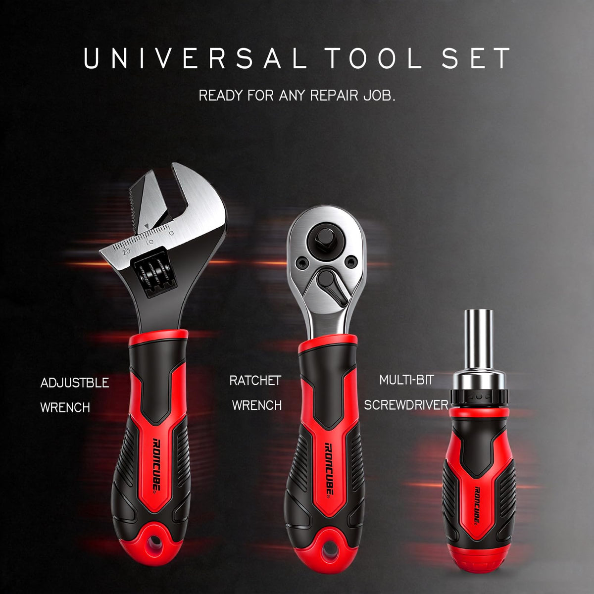 53-Piece Socket Ratchet Wrench Set with Ratcheting Screwdriver S561
