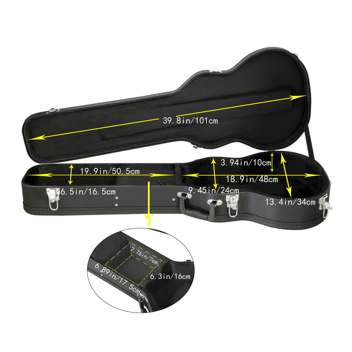 Electric LP Guitar Hard Case W4404