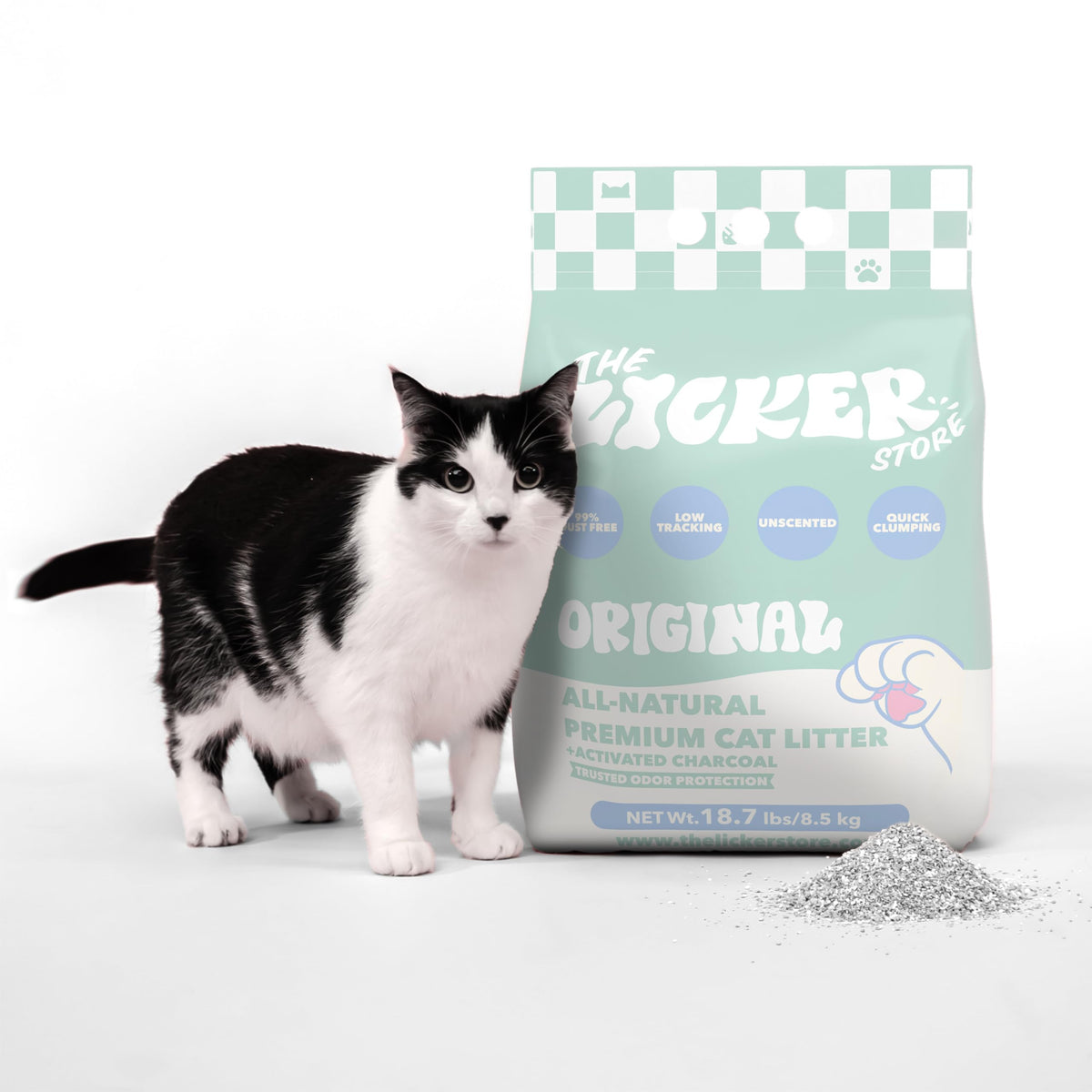 Unscented Clumping Bentonite Clay Cat Litter Set of 2 R45183