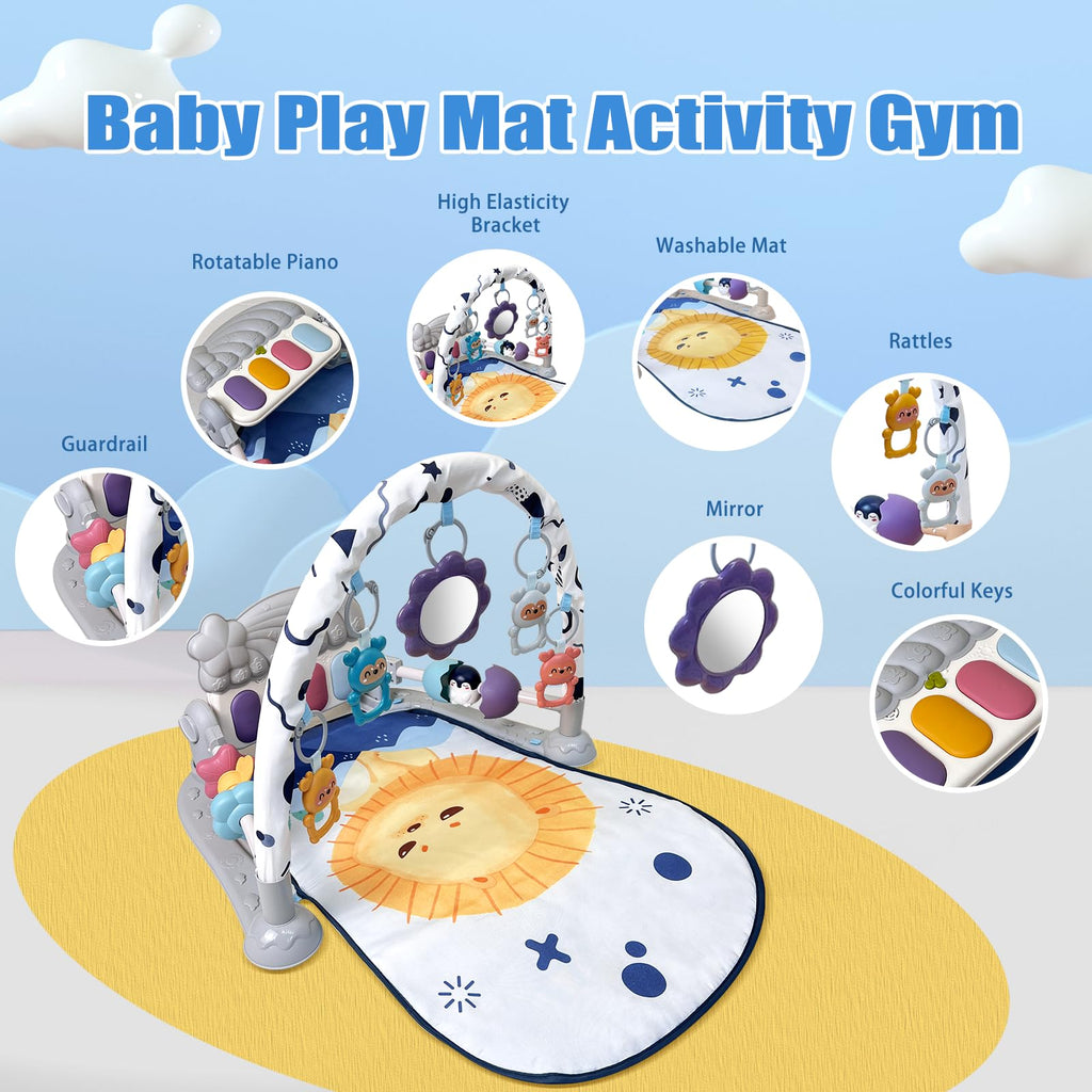 Baby Play Gym Mat with Music and Light R390