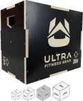 Wooden Plyo Box, 16/14/12 Anti-Slip F4132