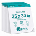 25 x 30 Inch Sticky Easel Pad, 30 Sheets, 8 Pads K9966