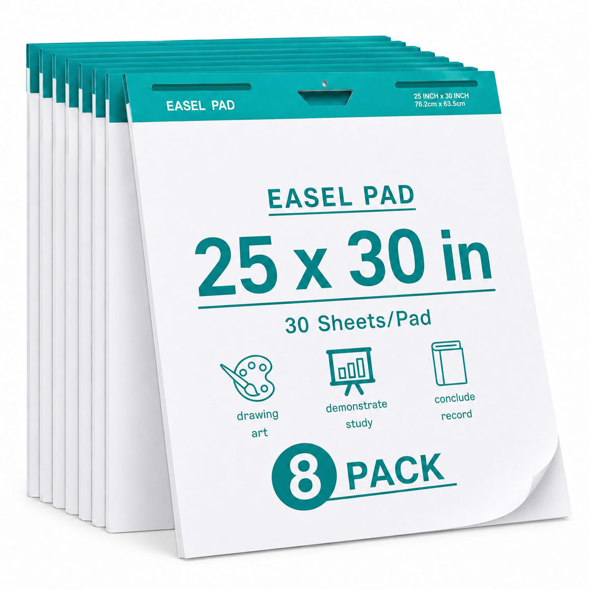 25 x 30 Inch Sticky Easel Pad, 30 Sheets, 8 Pads K9966