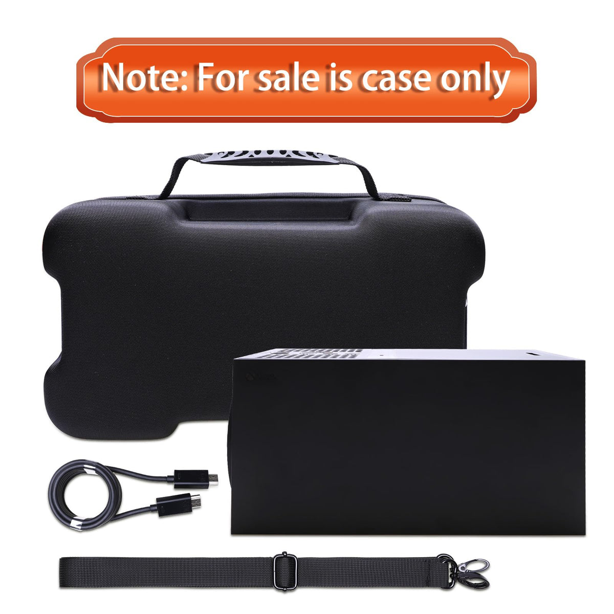 Black Red Gaming Console Case and Controller Case W1077