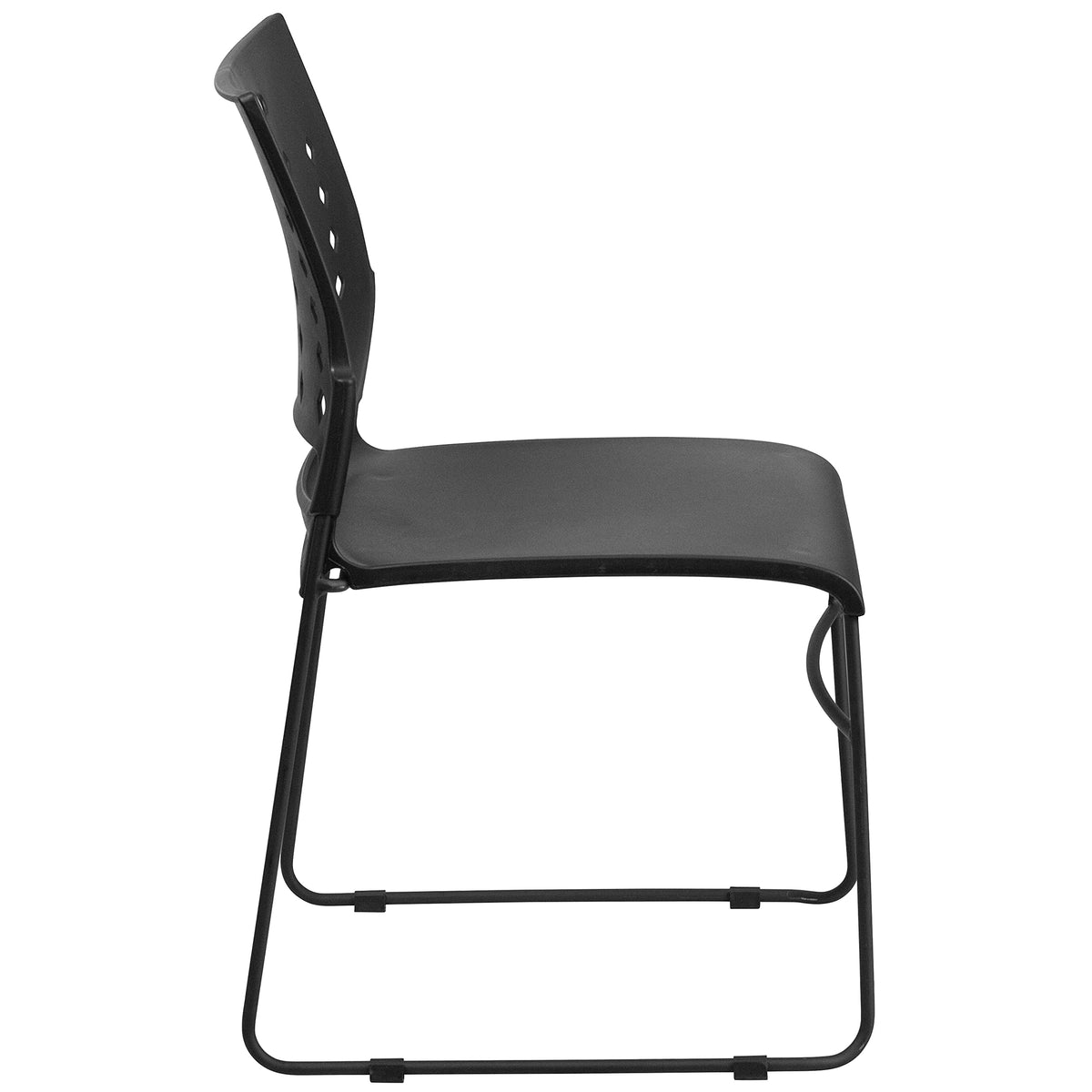 Black Stacking Chairs Set of 5 W369521