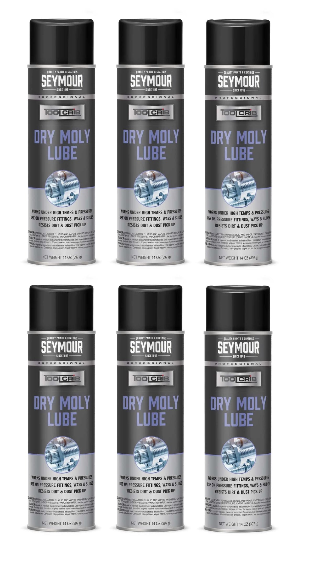 14 oz 6-Pack Dry Moly Lube O908902