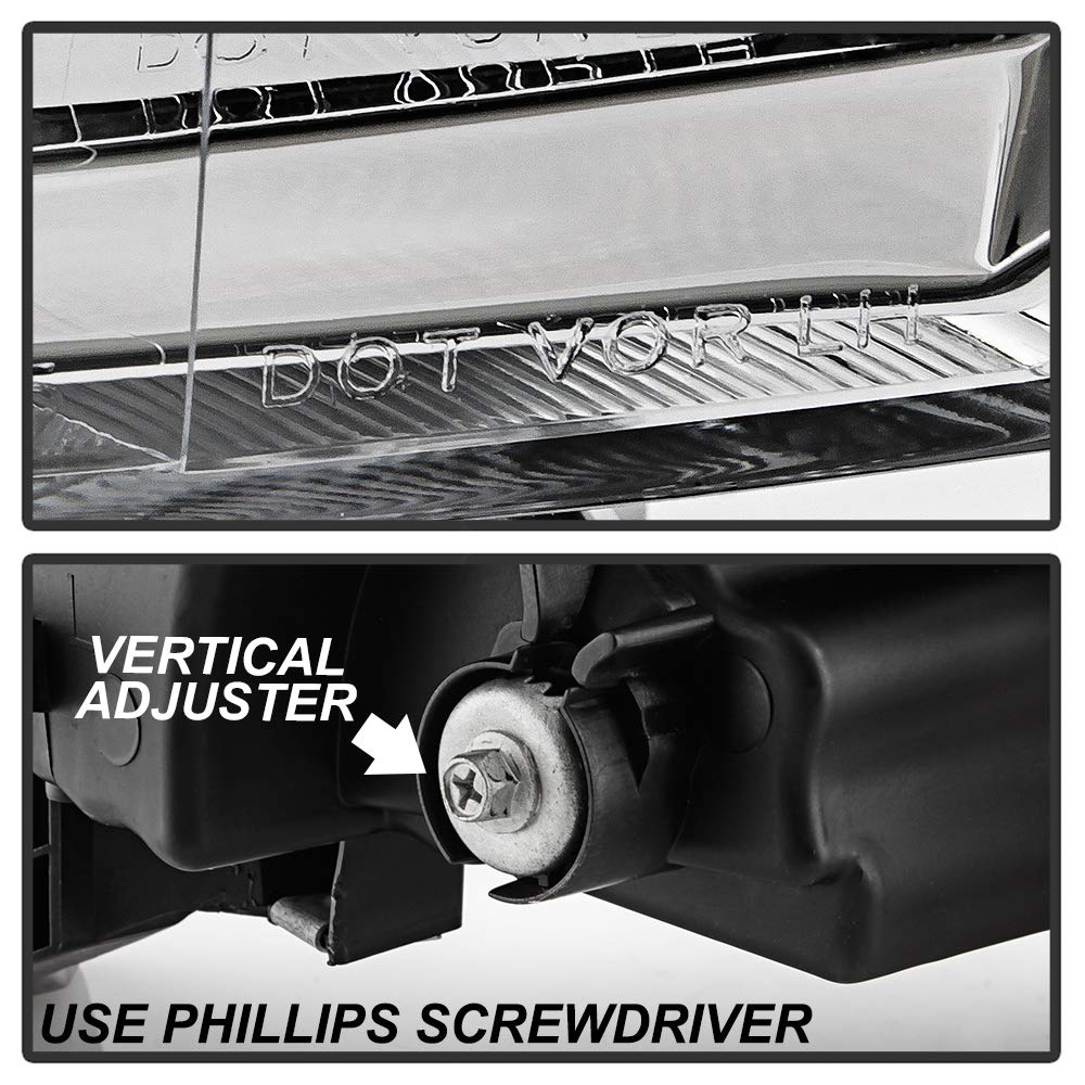 Chrome Housing Headlights Headlamps B44570