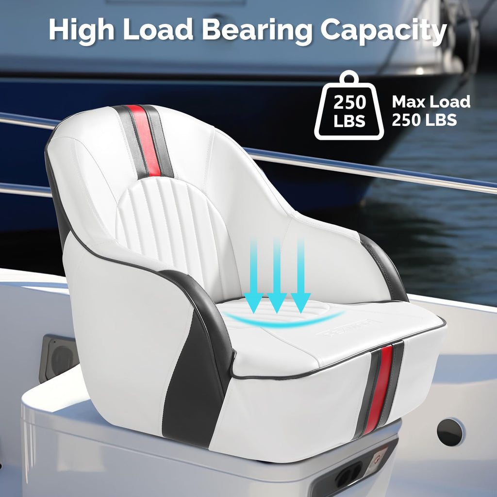 Pontoon Boat Captain Bucket Seat with Cover U447
