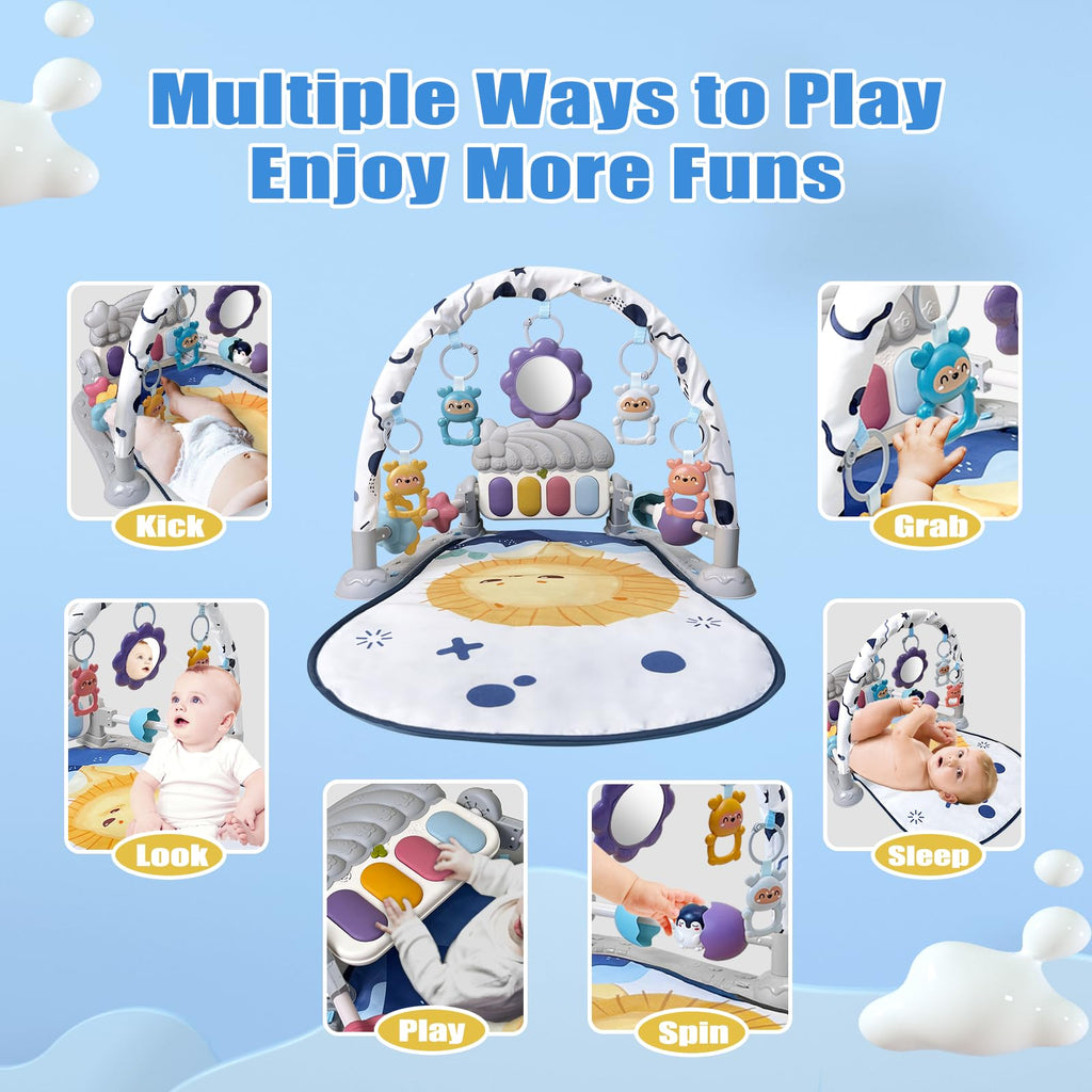 Baby Play Gym Mat with Music and Light R390