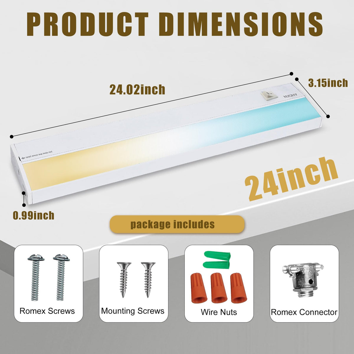 24in 18W LED Under Cabinet Lighting X403963