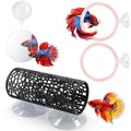 Betta Fish Tunnel Hammock Mirror Floating Ball 2 Training Ring Toys T21511