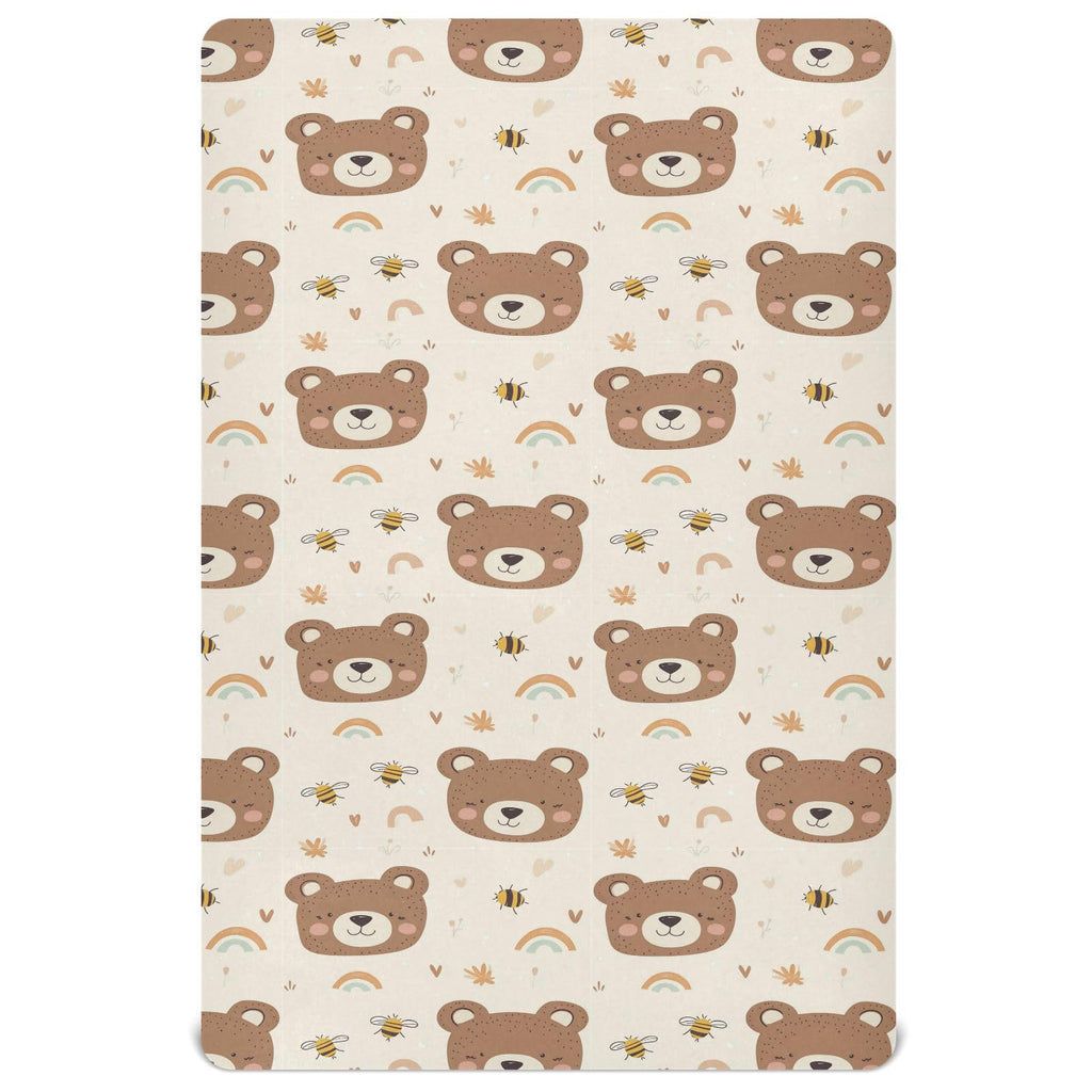 Soft Breathable Microfiber Fitted Crib Sheet K3205