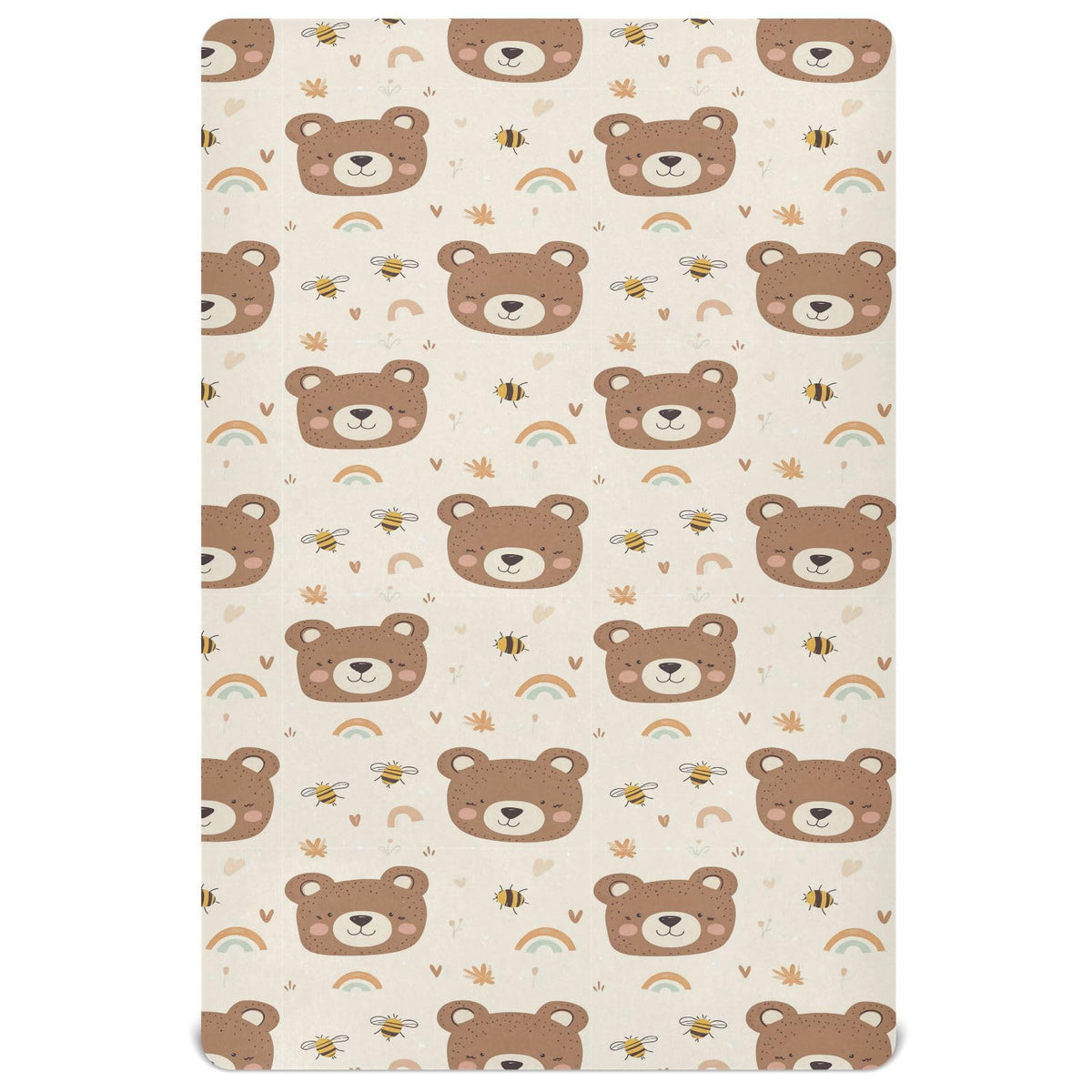 Soft Breathable Microfiber Fitted Crib Sheet K3205