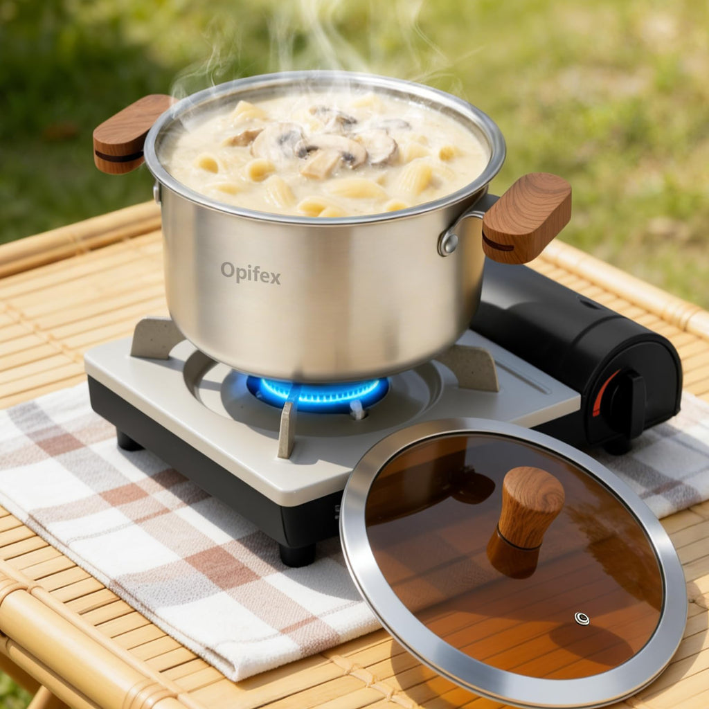 2.8L Stainless Steel Deep Fryer Pot with Basket Q610