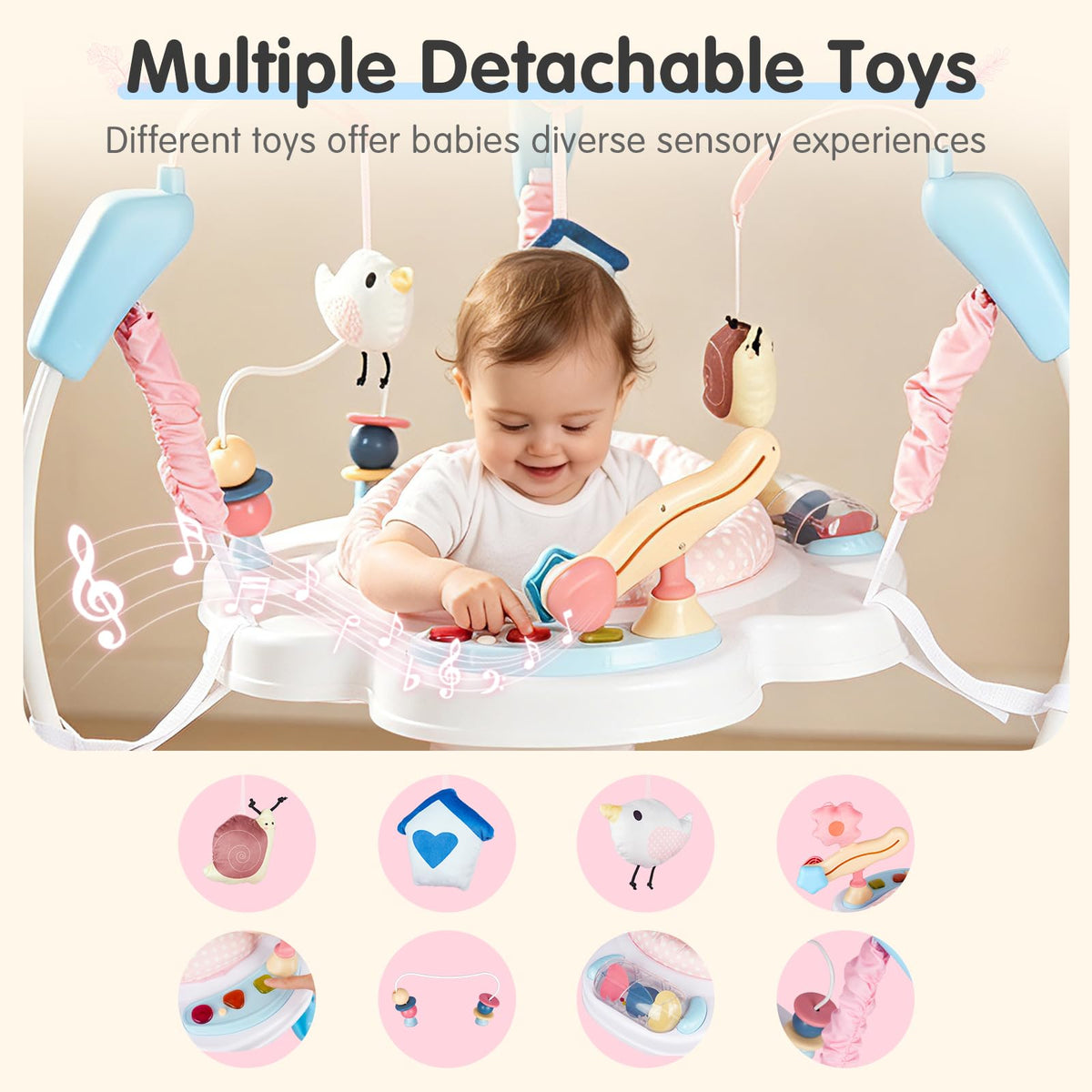 Baby Activity Center, 3-in-1 Infant Jumper and Bouncer V1061