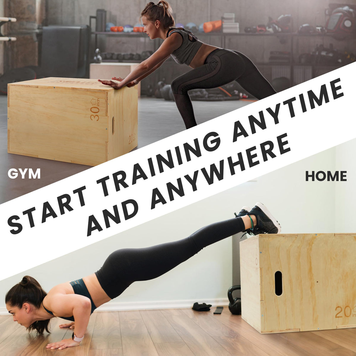 Wooden Plyo Box 30" x 24" x 20" Y594