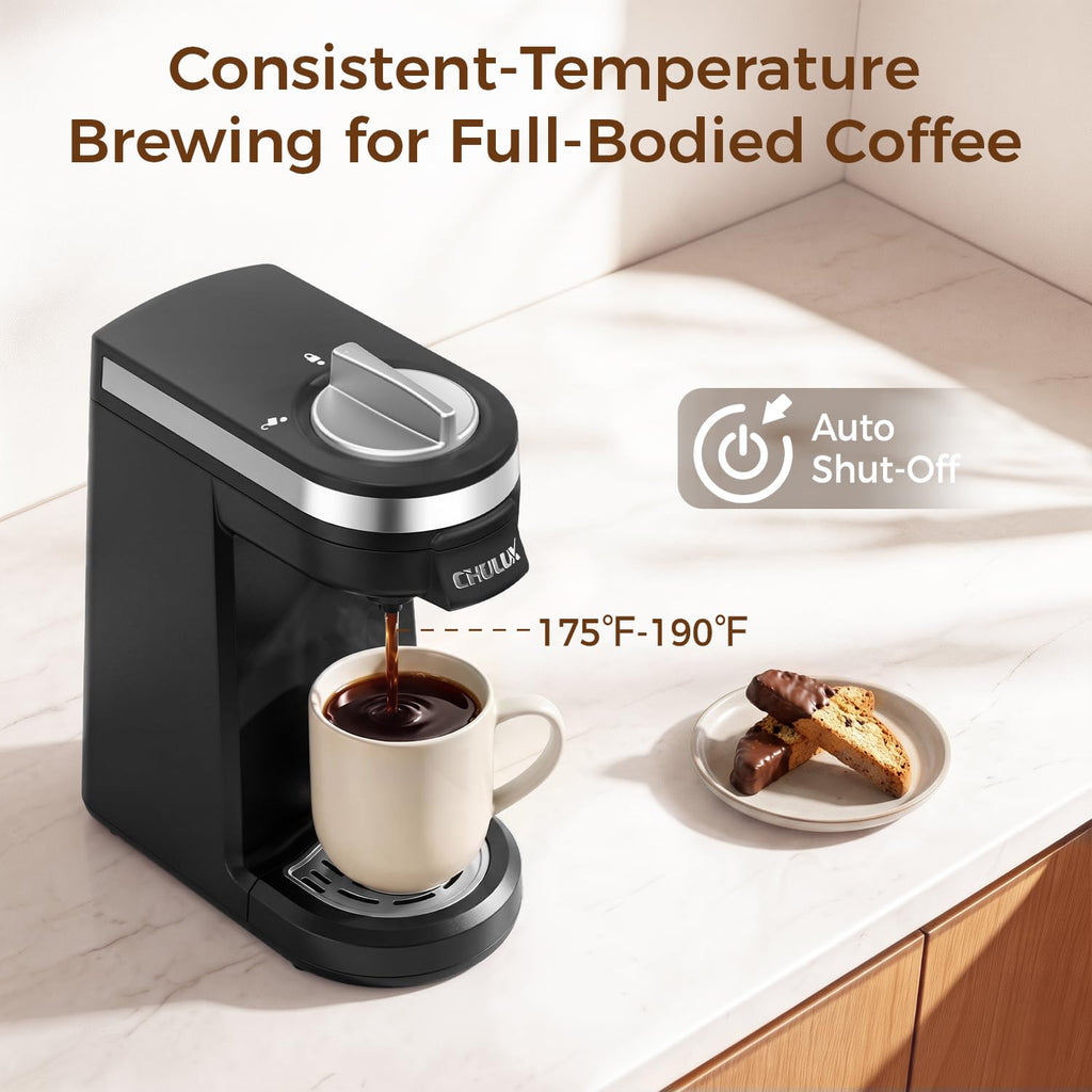 Single Serve Coffee Maker Black F381