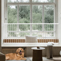 Adjustable White 4 Panel Window Guards U5443