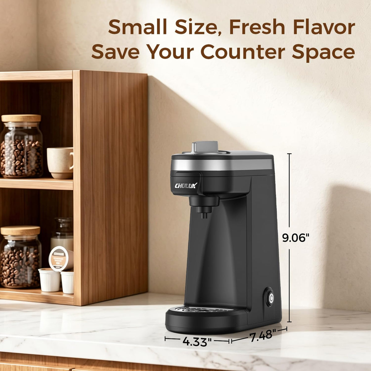 Single Serve Coffee Maker Black F381