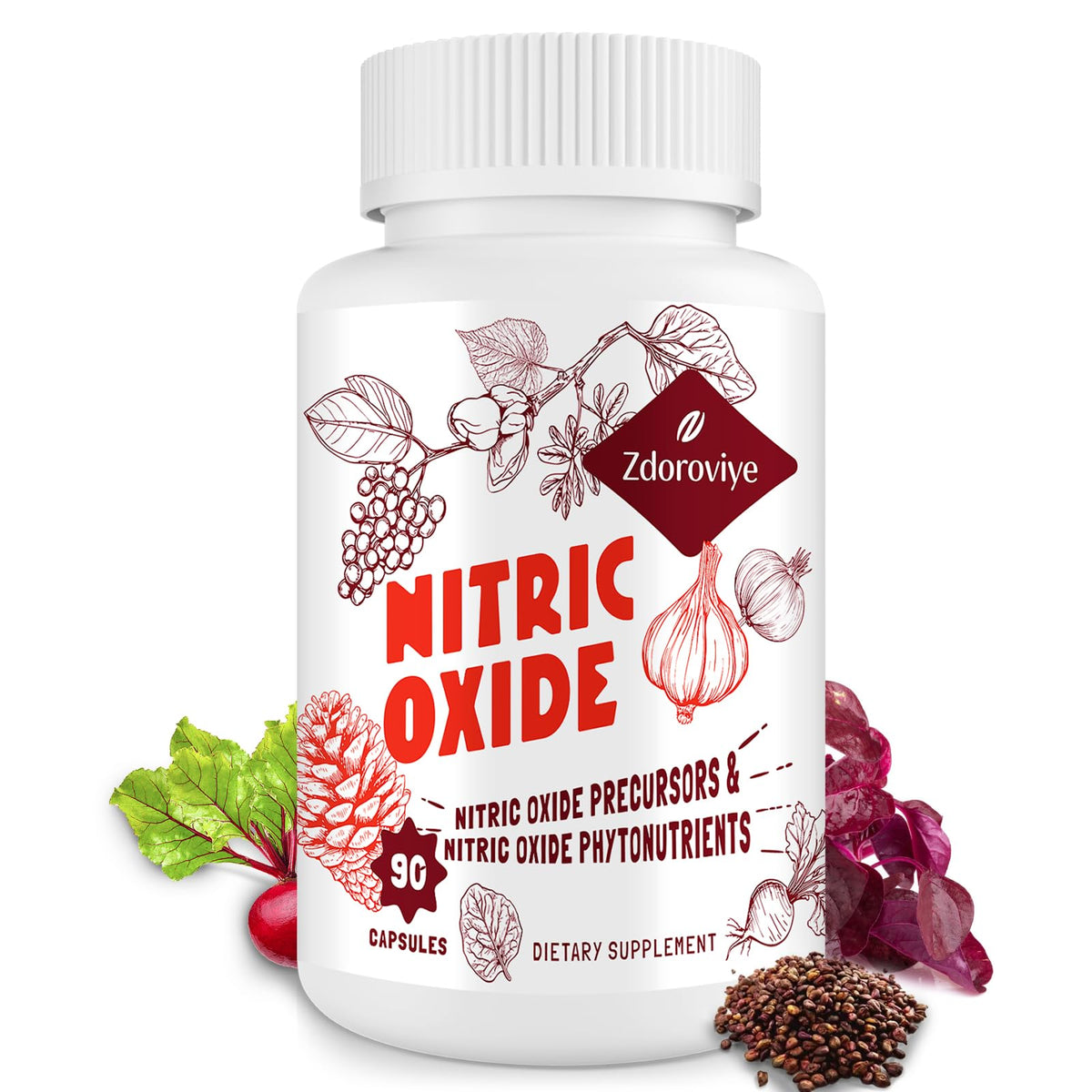 Nitric Oxide Supplement 90 Capsules T258264