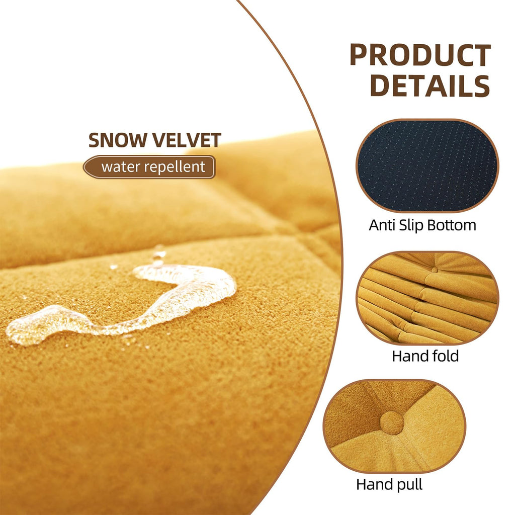 Yellow Memory Foam Bean Bag Chair A891