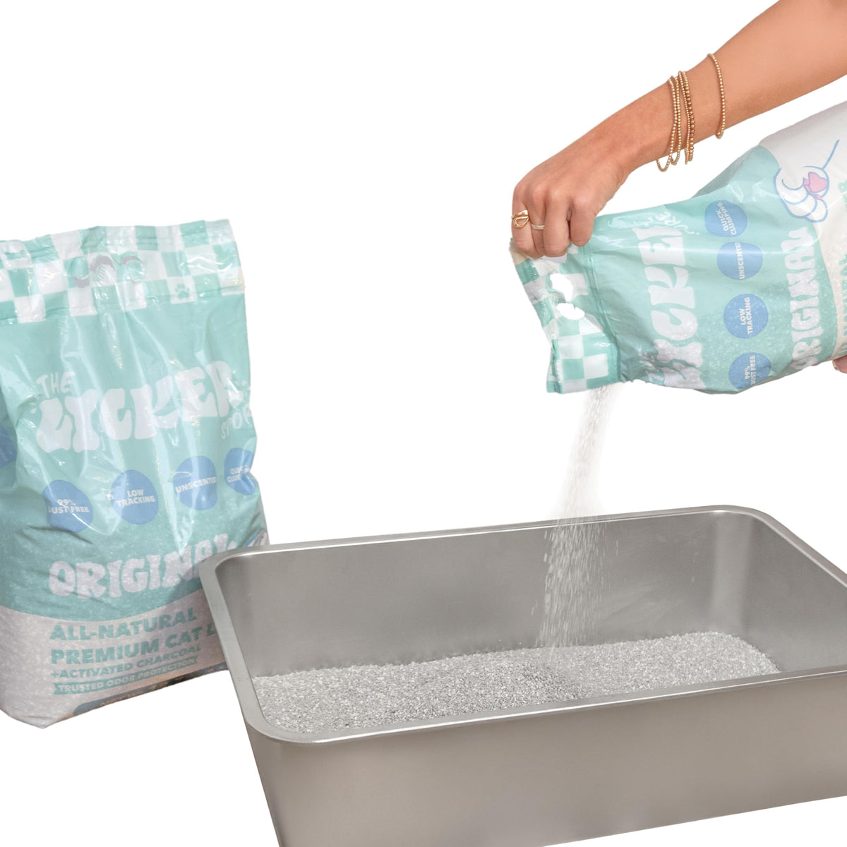 Unscented Clumping Bentonite Clay Cat Litter Set of 2 R45183
