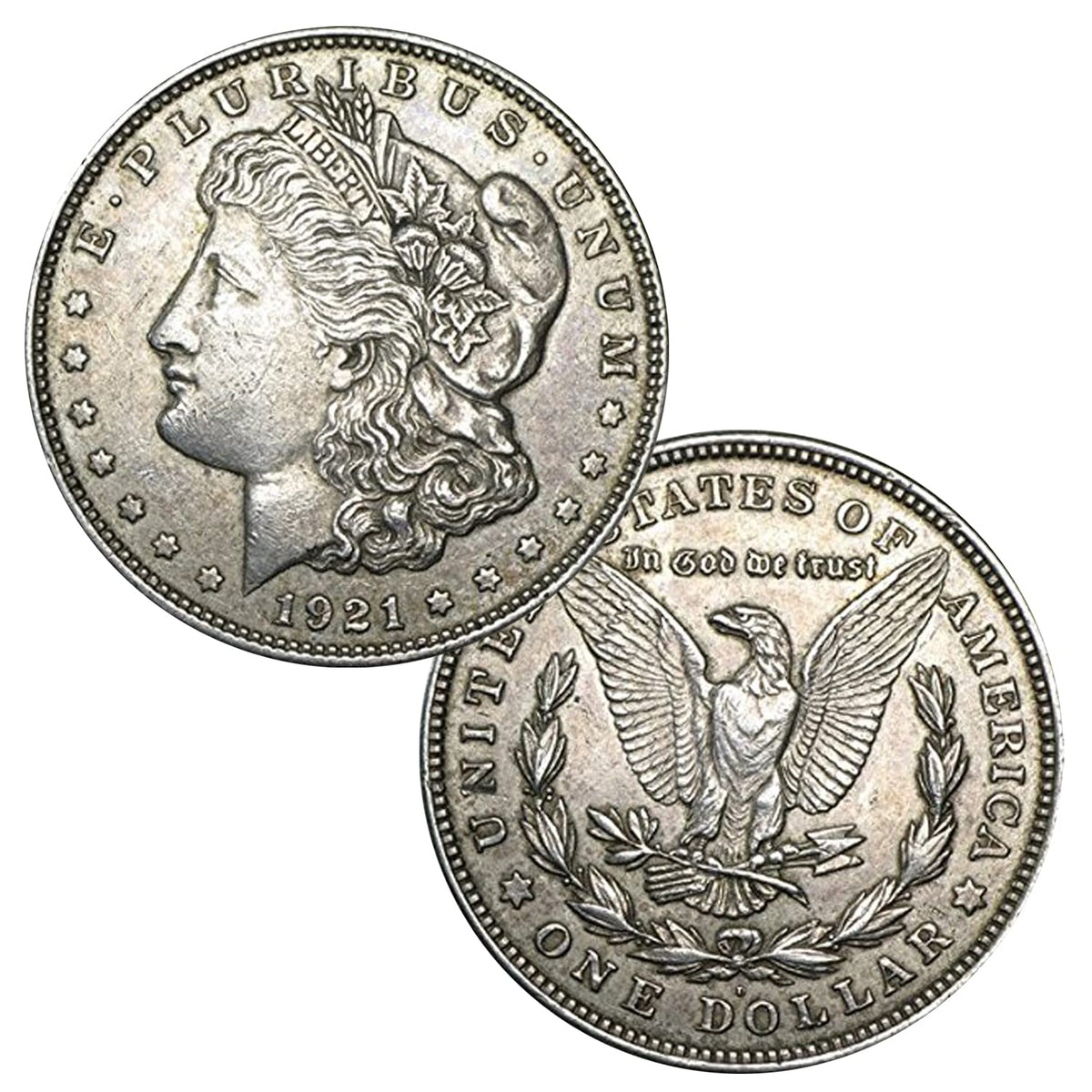 1921 Morgan Dollar 90% Silver Circulated Coin G542787