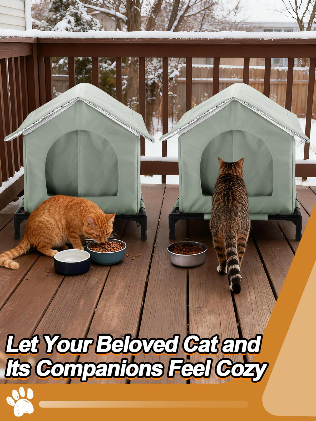 Weatherproof Outdoor Cat House C1496