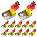12 Pcs Stainless Self-Filling Chicken Water Cups F356949