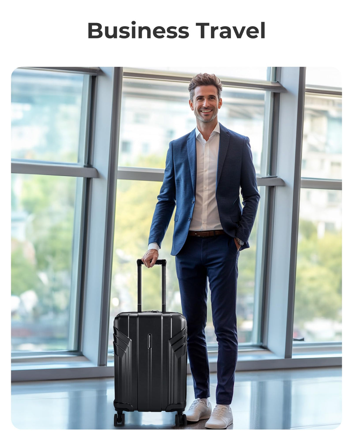 Expandable Carry On Luggage 22x14x9 Black I719669