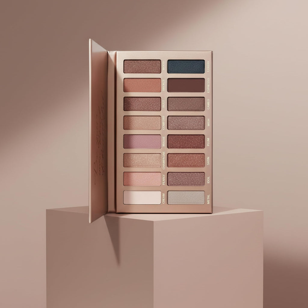 16 Soft Nude Shimmer & Matte Eyeshadow Palette P9576