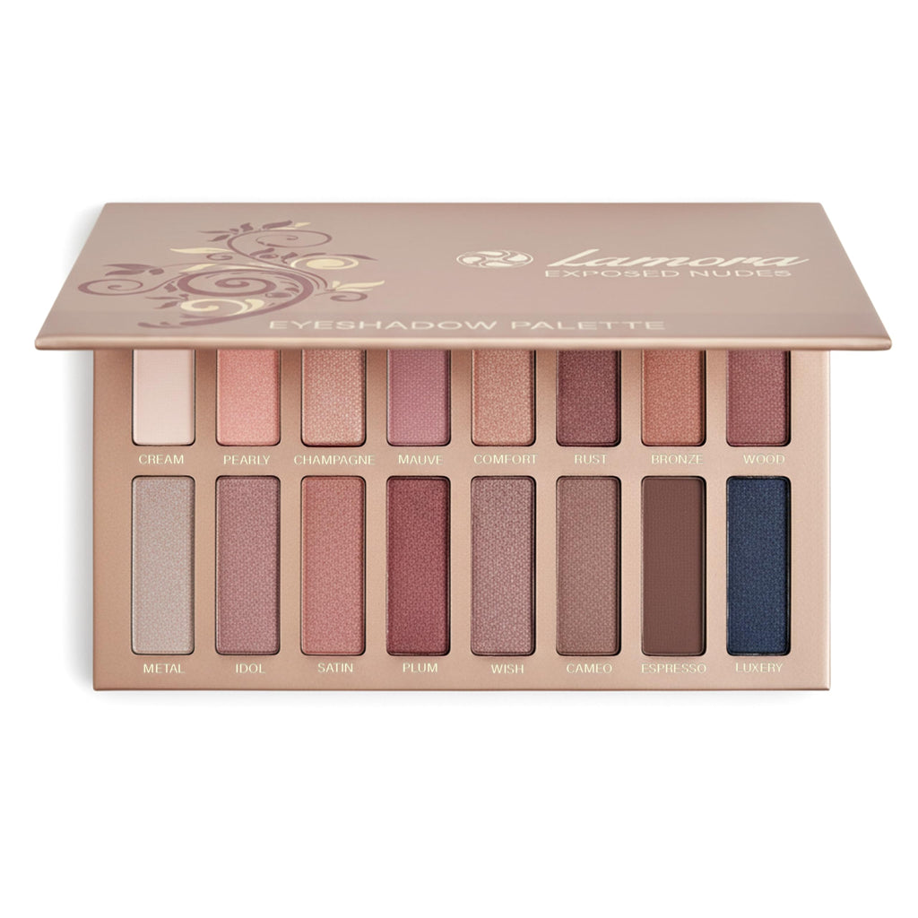 16 Soft Nude Shimmer & Matte Eyeshadow Palette P9576