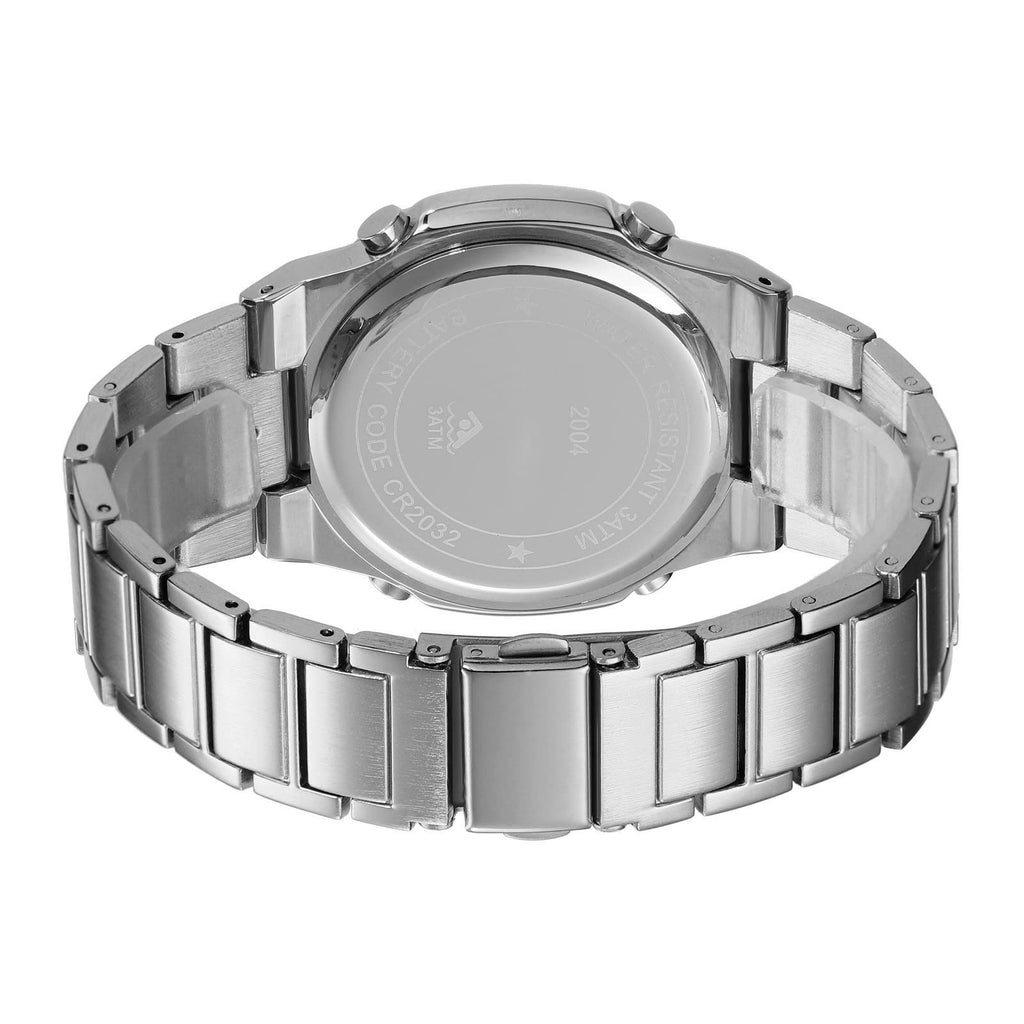 Men's Multifunctional Electronic Outdoor Sports Watch EL Light Large Digital Display Stainless Steel X879185
