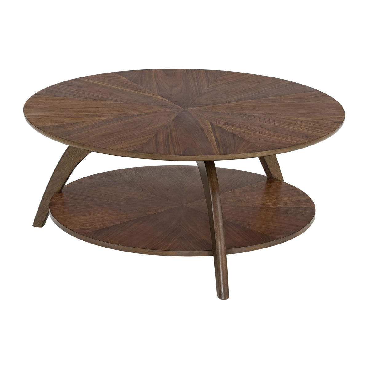 Round Wood Coffee Table Q49130
