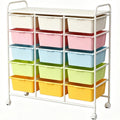 15 Drawer Rolling Storage Cart with Wheels R635387