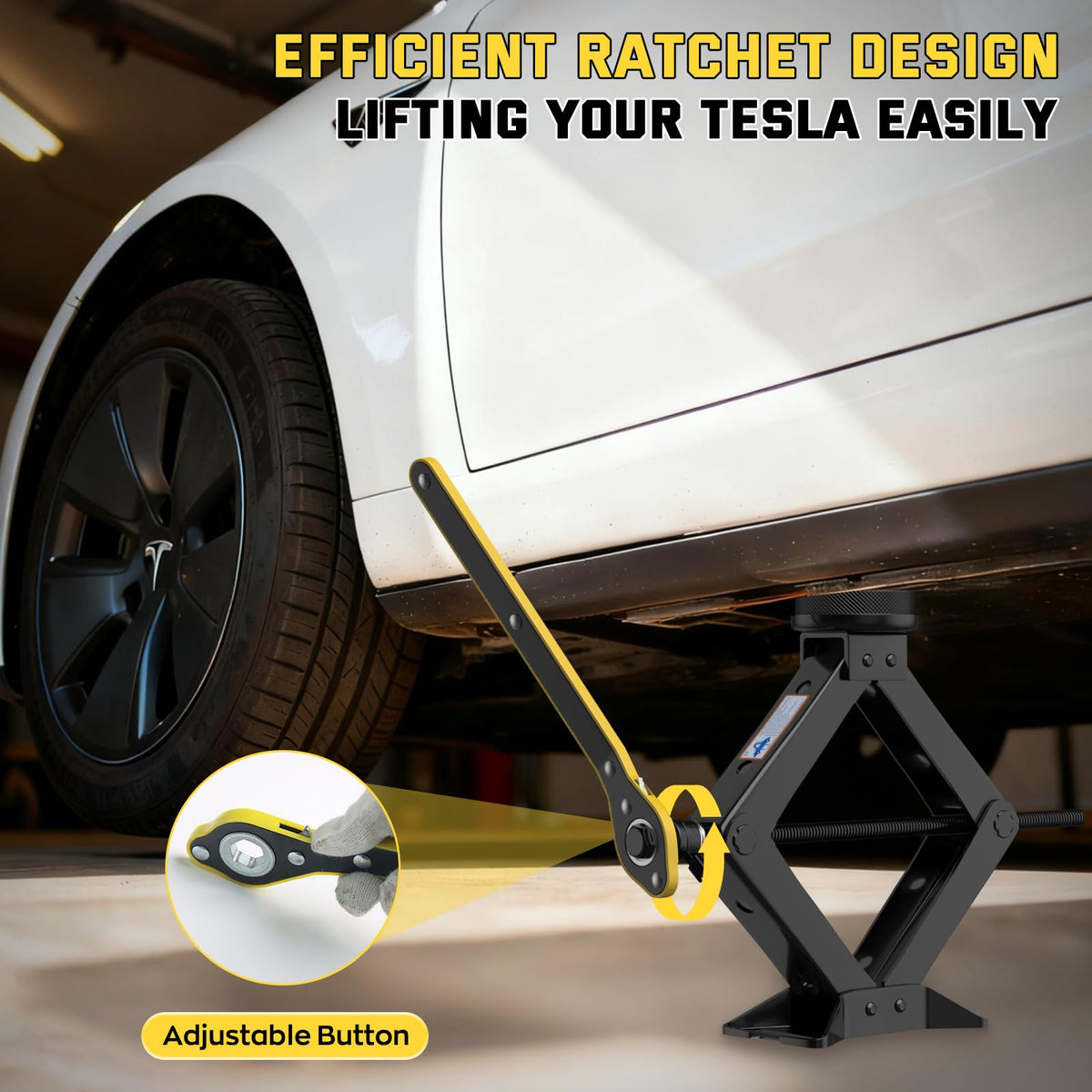 3 Ton Scissor Jack with Lug Wrench D327273