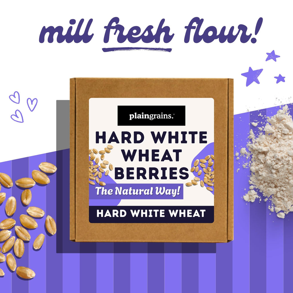 5.5 LB Dry Hard White Wheat Berries Whole Grain J846