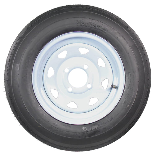 2-Pack Trailer Tire Rim Assembly 5.30-12 4 Lug White S19830