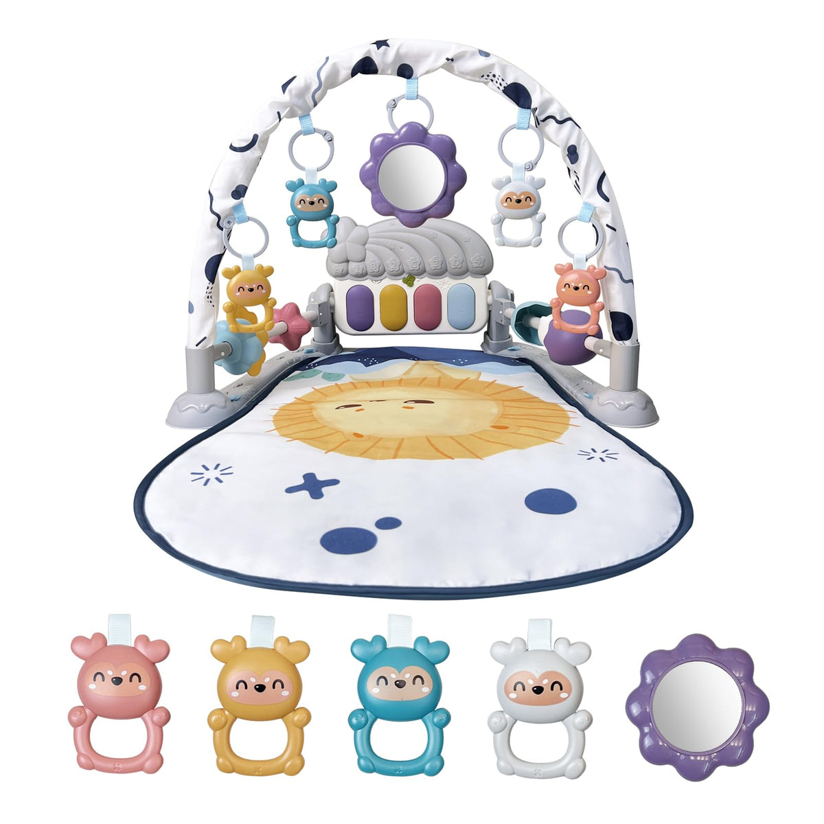Baby Play Gym Mat with Music and Light R390