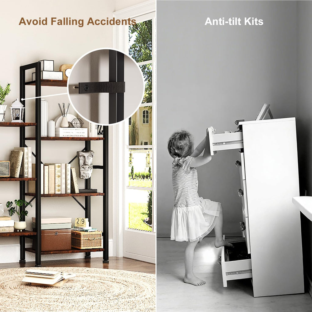 5 Tier Bookshelf with 14 Display Shelves W1575