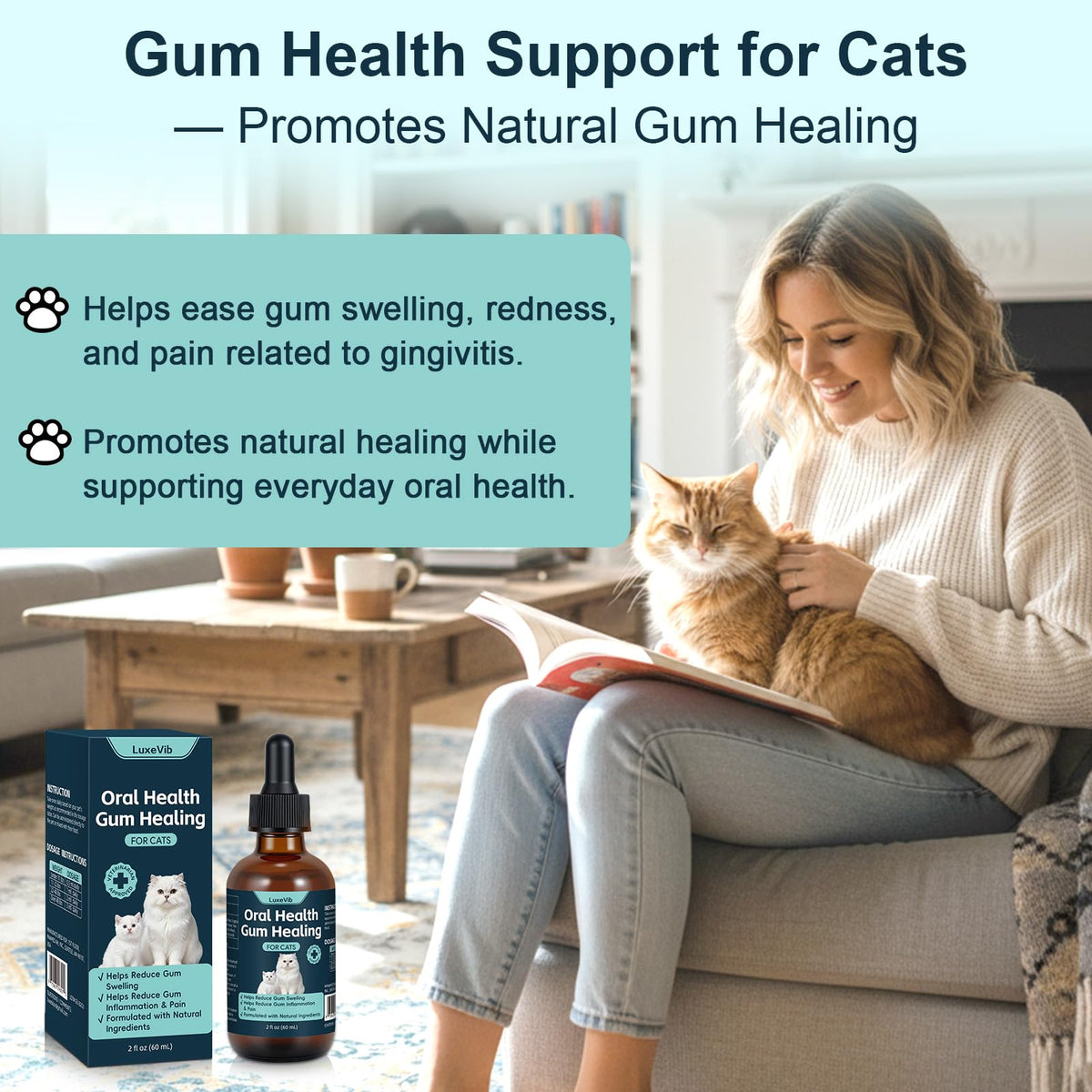 Natural Plant-Based Cat Oral Care P77540
