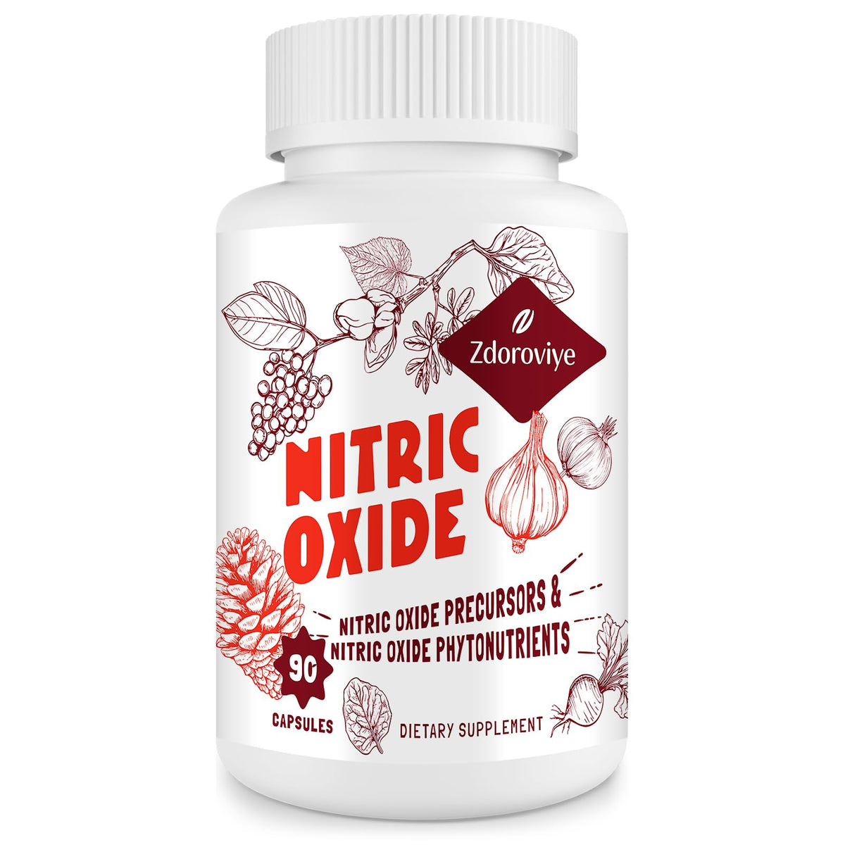 Nitric Oxide Supplement 90 Capsules T258264