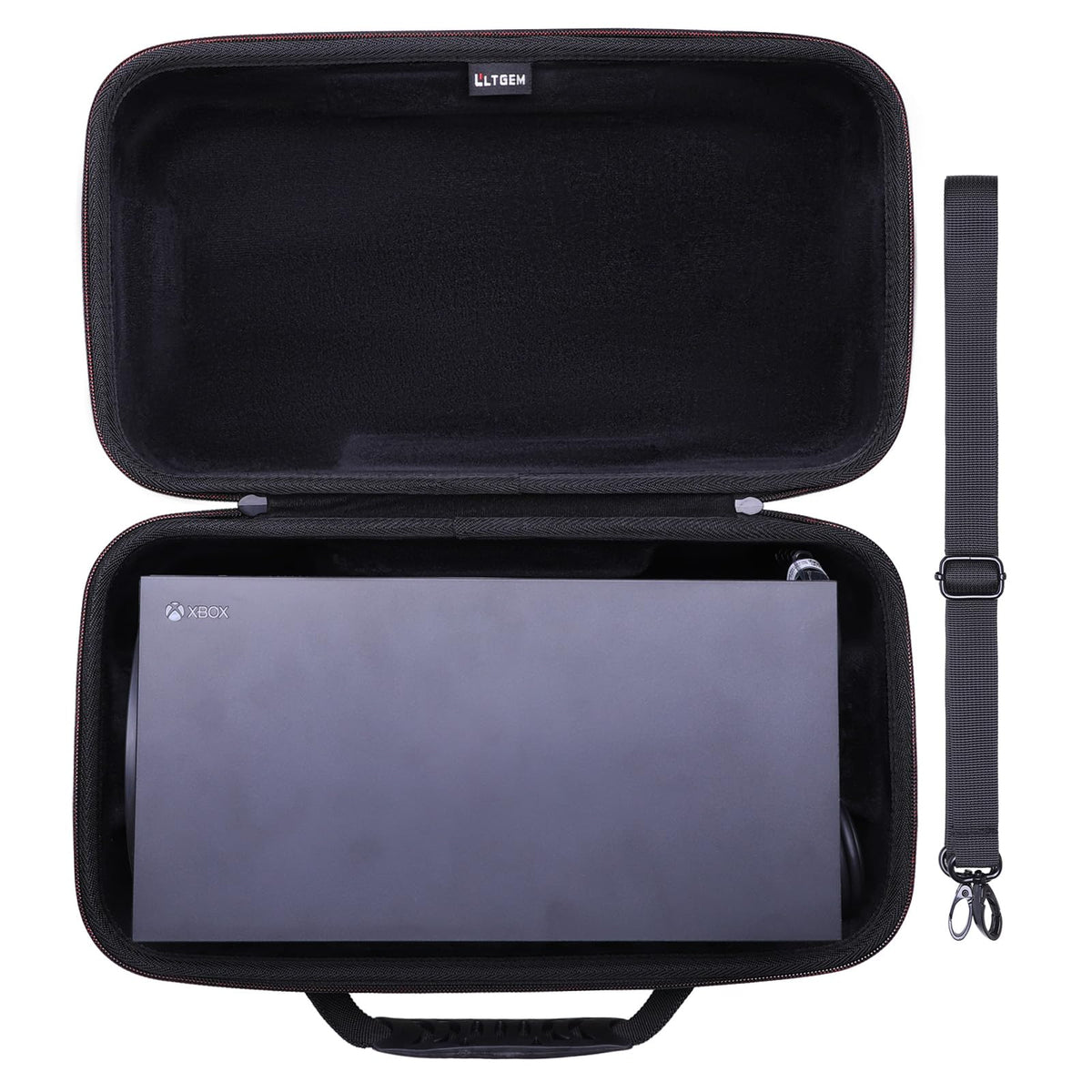 Black Red Gaming Console Case and Controller Case W1077