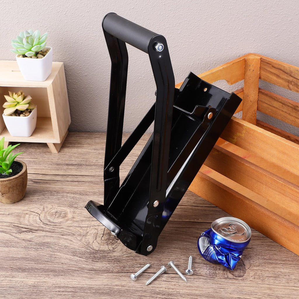 Stainless Steel Wall Mounted Can Crusher with Bottle Opener O15548